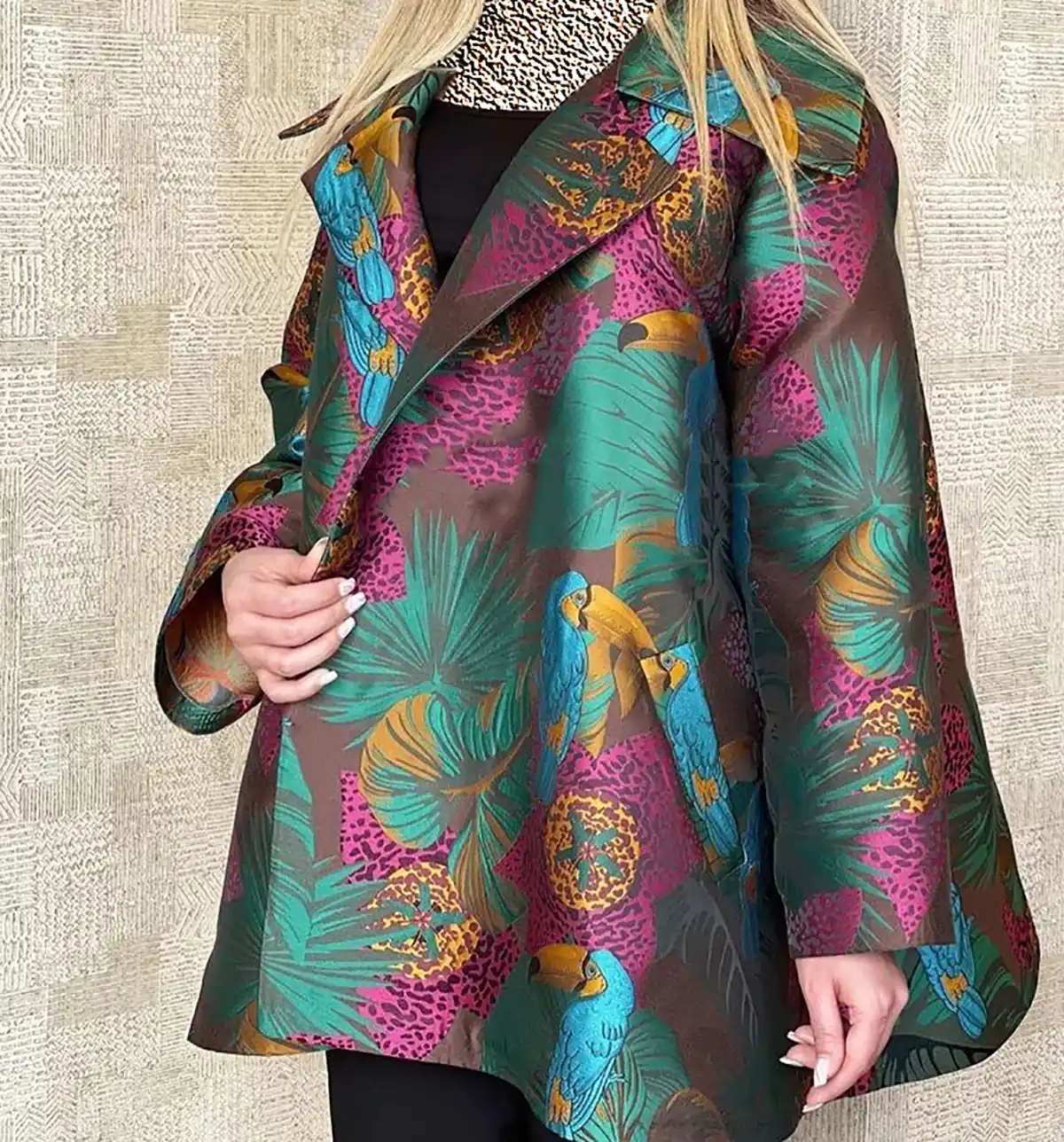 مانتو کتی طرح دار شیک