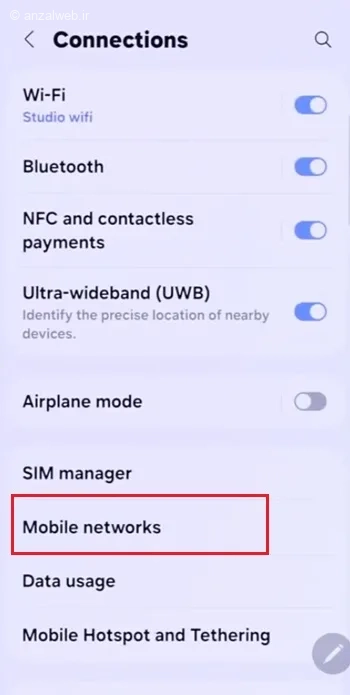 5g سامسونگ فعال شد