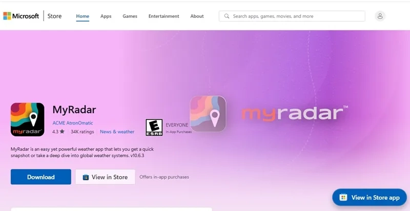 دانلود نرم افزار هواشناسی برای کامپیوتر