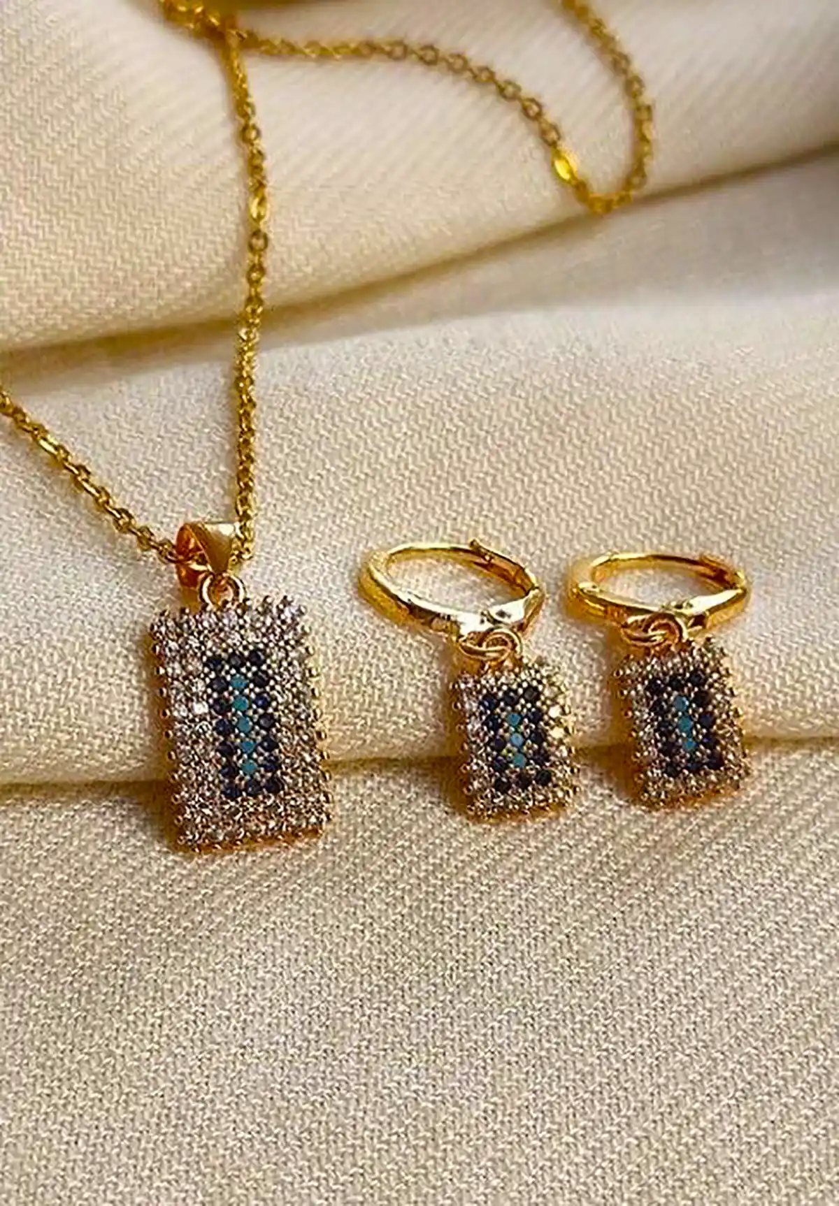 نیم ست طلا لوکس دخترانه