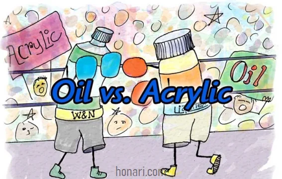 تفاوت رنگ روغن و اکریلیک