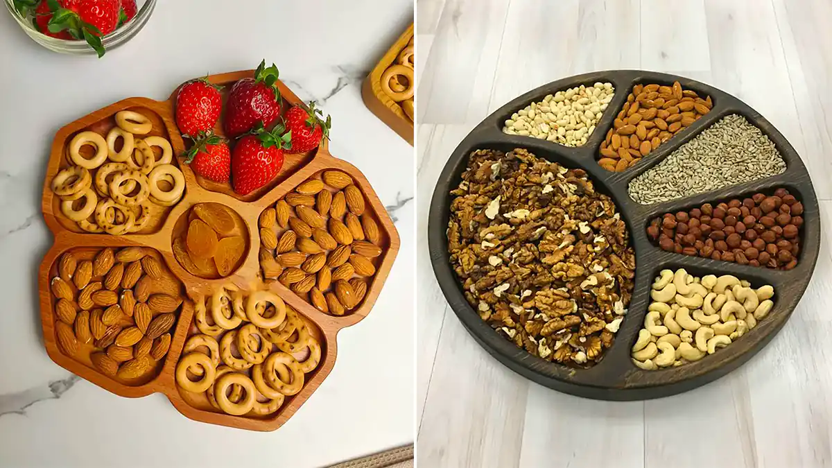 اردو خوری چوبی مدرن؛ ۱۵ مدل شیک و کاربردی برای هر میز پذیرایی