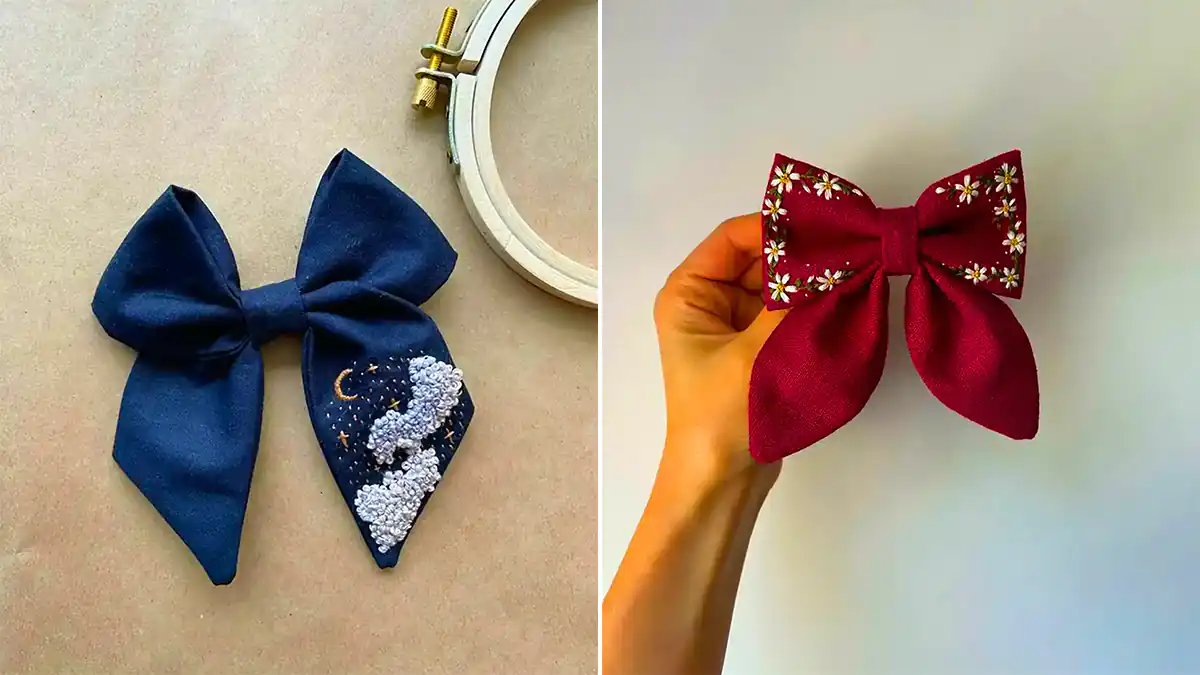 پاپیون مو پارچه ای ترند