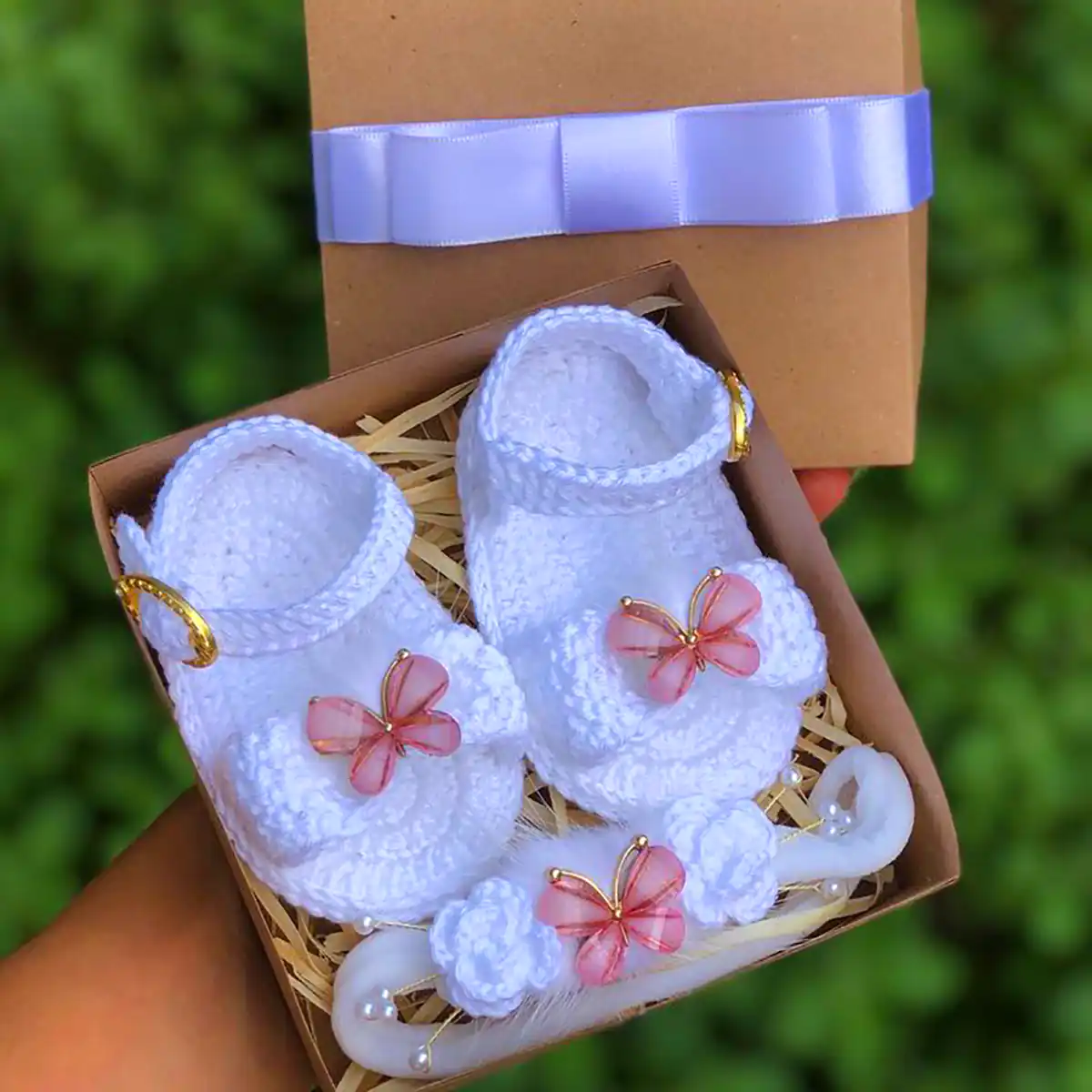 پاپوش بافتنی نوزادی