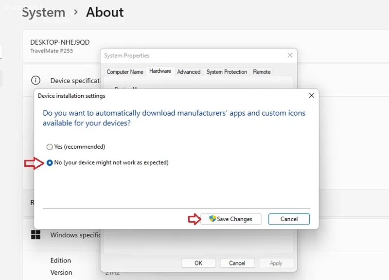 جلوگیری از نصب خودکار درایور در ویندوز 11