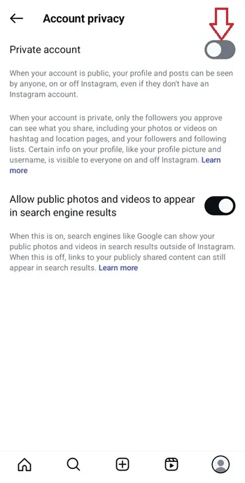 تبدیل اکانت بیزینس به شخصی