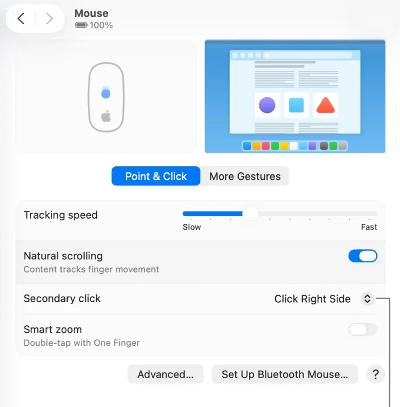 کلیک راست در مک