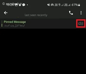 دیدن همه پیامهای پین شده