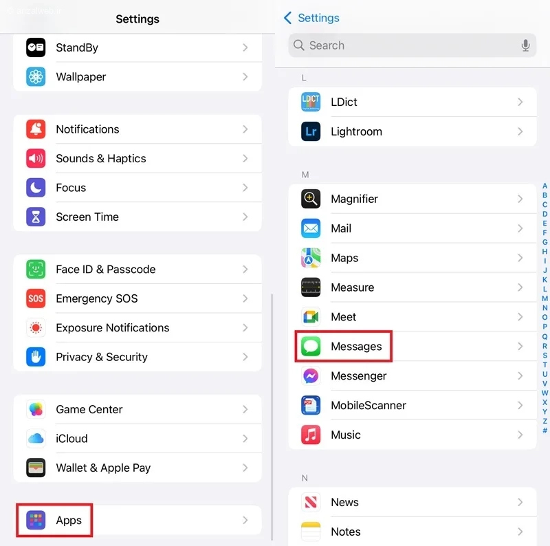 برطرف کردن مشکل ارسال نشدن پیام در ایفون