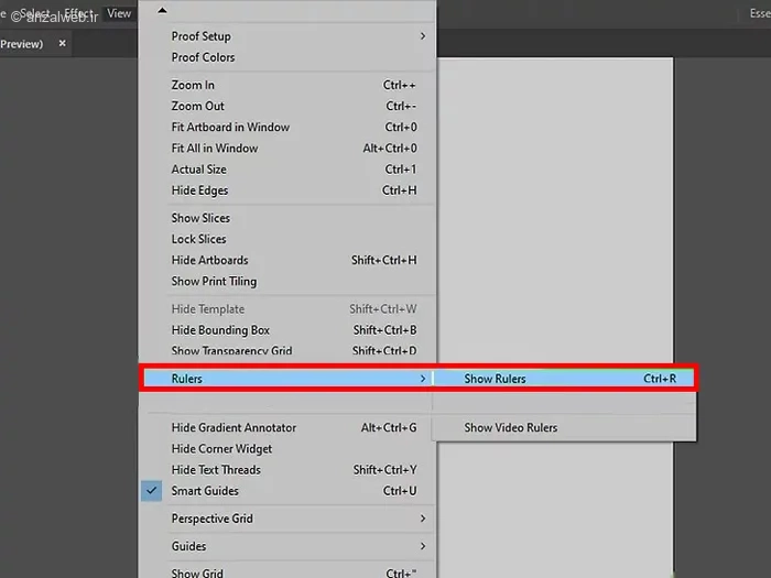 نمایش خط کش و خطوط راهنما برای ساخت فونت فارسی