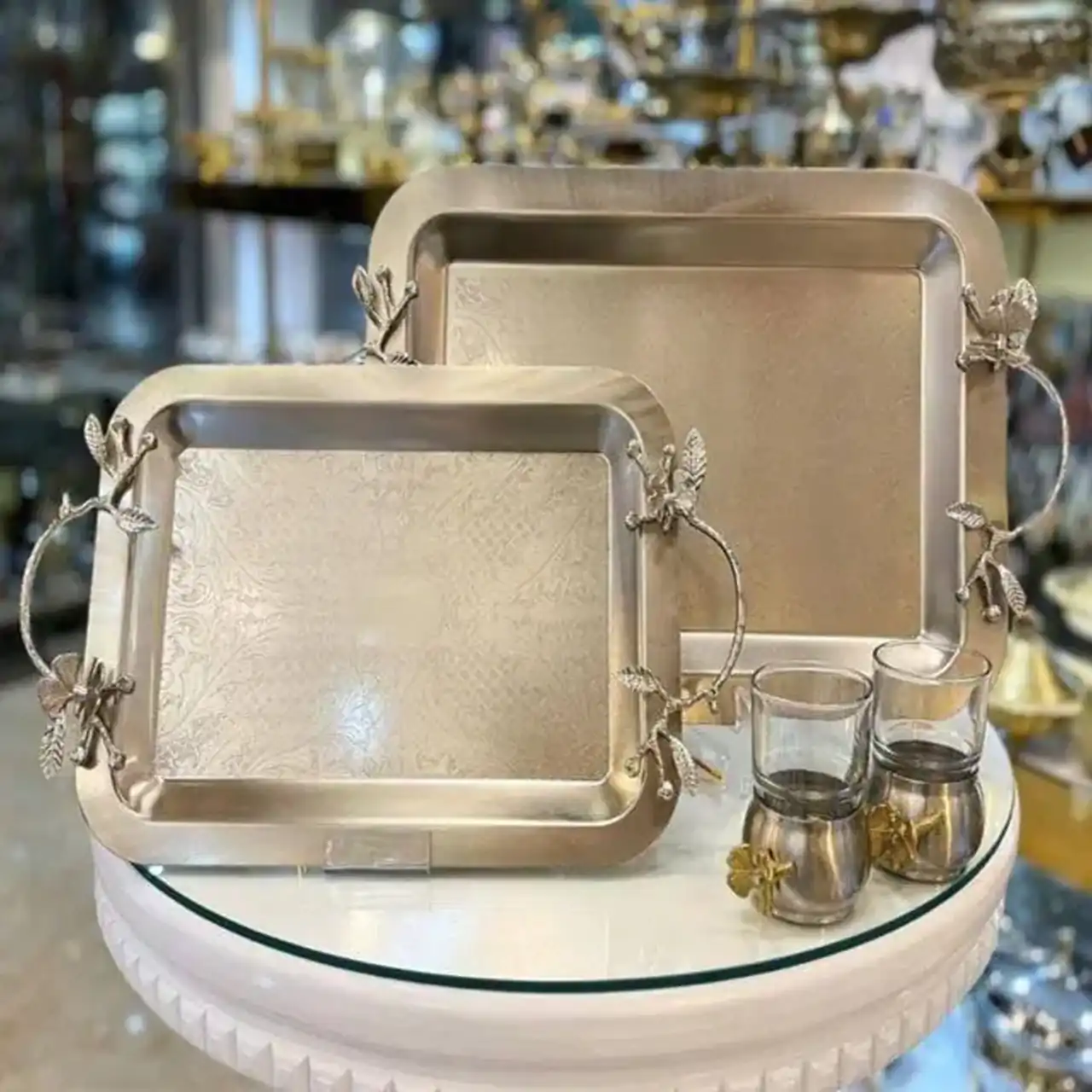 مدل سینی برنجی + زیباترین مدل های سینی برنجی بسیار شیک و لاکچری