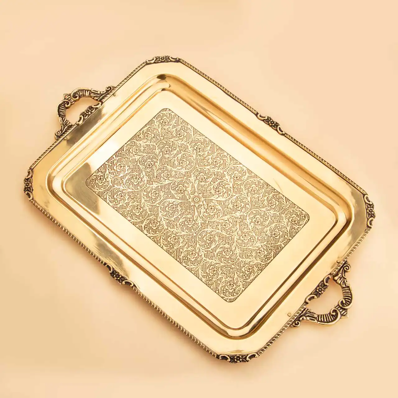 مدل سینی برنجی + زیباترین مدل های سینی برنجی بسیار شیک و لاکچری