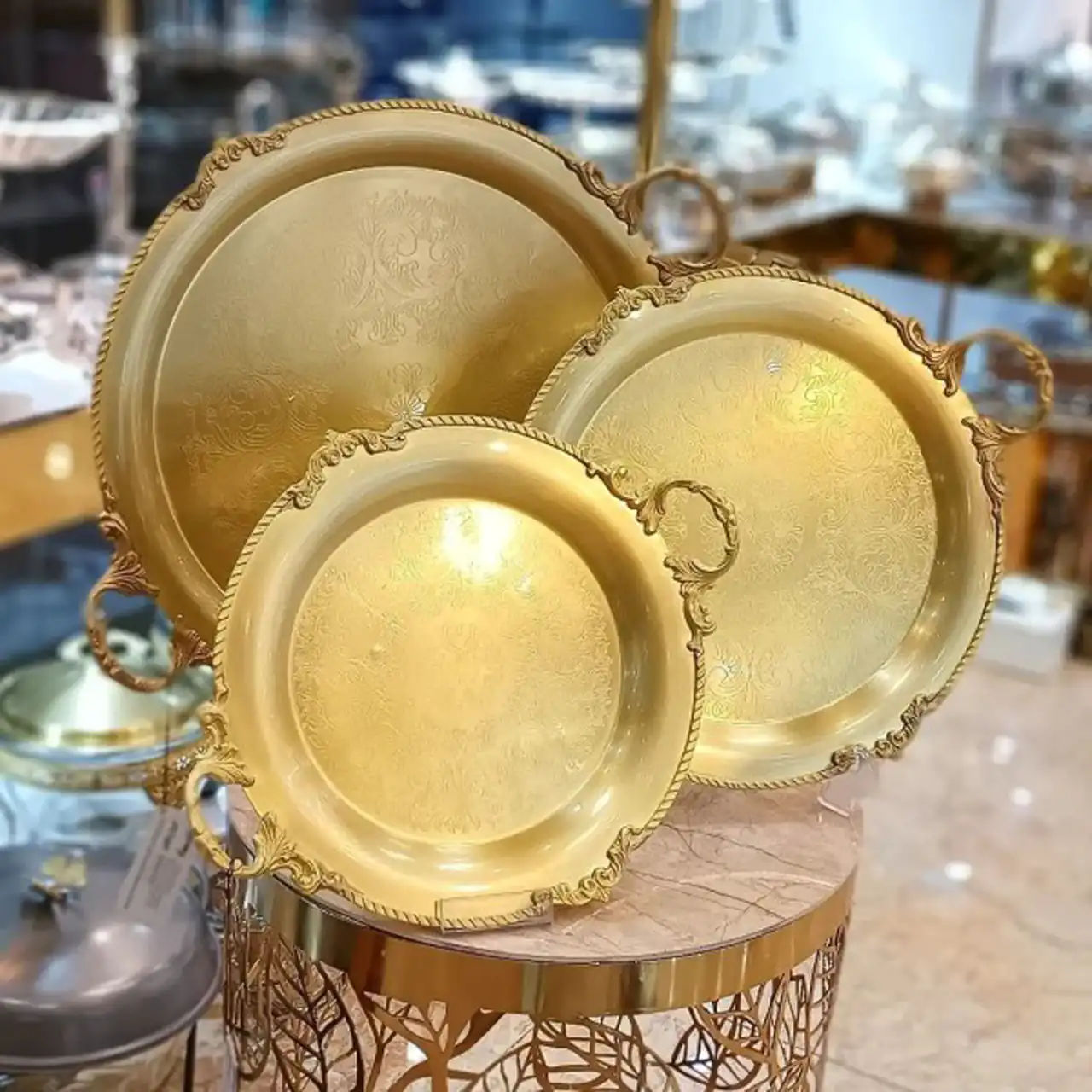 مدل سینی برنجی + زیباترین مدل های سینی برنجی بسیار شیک و لاکچری