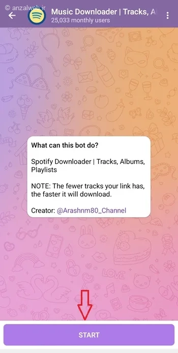 ربات دانلود از اسپاتیفای رایگان