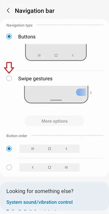 پنهان کردن دکمه های ناوبری برای حالت تمام صفحه سامسونگ