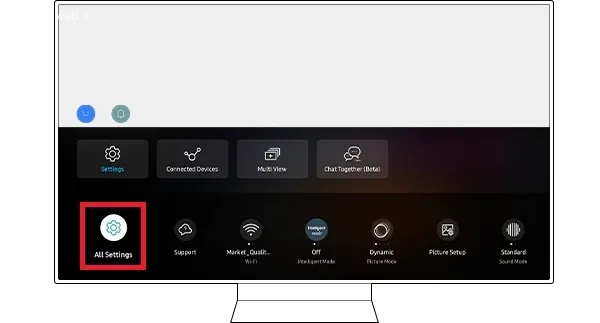 کانال یابی تلویزیون سامسونگ