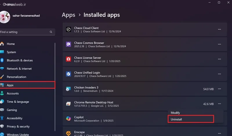 رفع مشکل Your internet access is blocked با حذف مرورگر