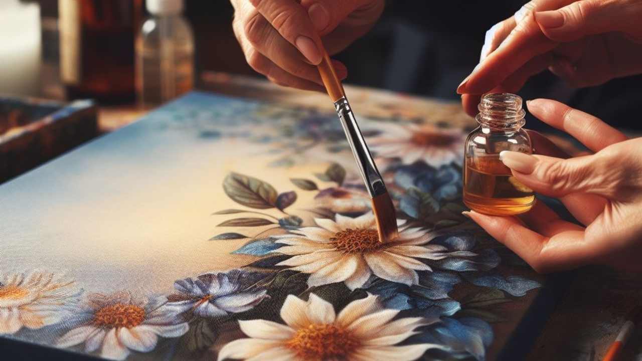 use clear varnish on painting on canva