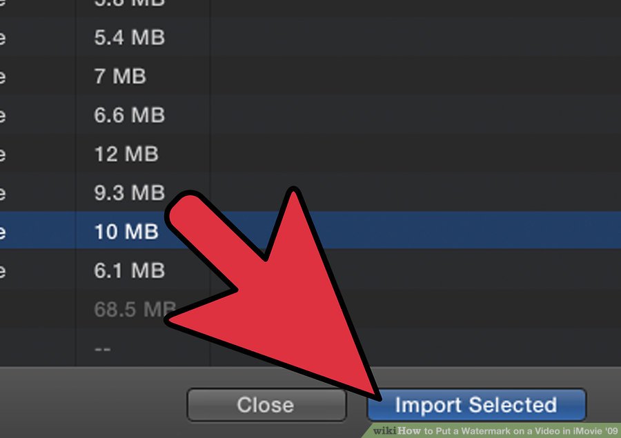 اضافه کردن واترمارک به فیلم با استفاده از iMovie '09