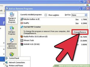 حذف FoxTab PDF Creator