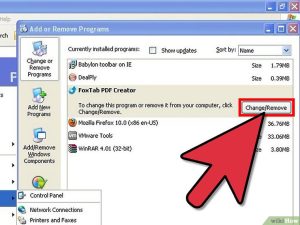 حذف FoxTab PDF Creator