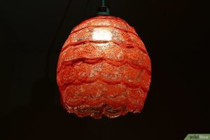 نحوه درست کردن شید لامپ با استفاده از تور