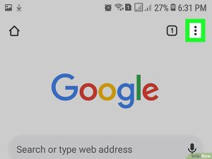 دکمه منوی Chrome ap