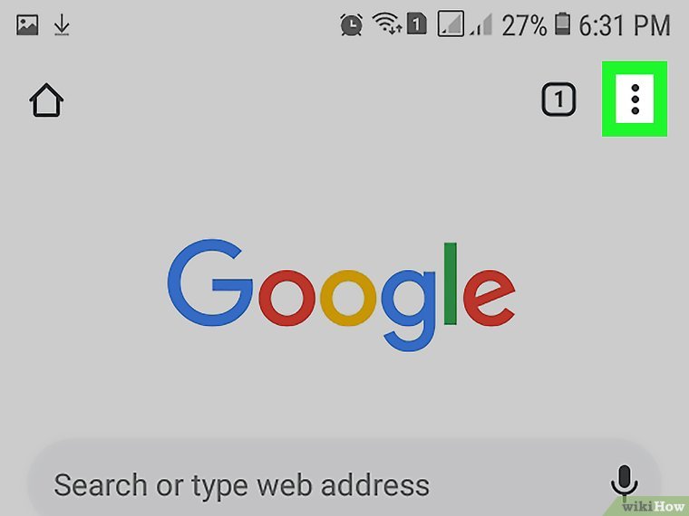 دکمه منوی Chrome ap