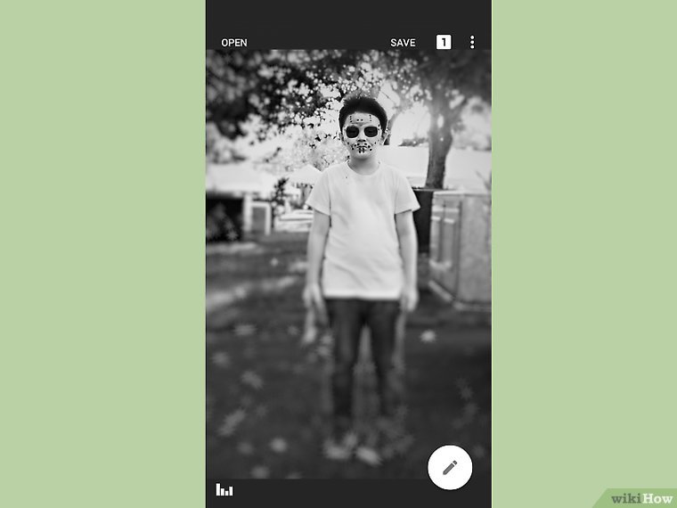 نحوه استفاده از گزینه های مختلفBlur  در Snapseed