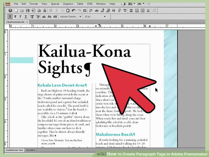 نحوه ایجاد برچسب های پاراگراف در Adobe Framemaker