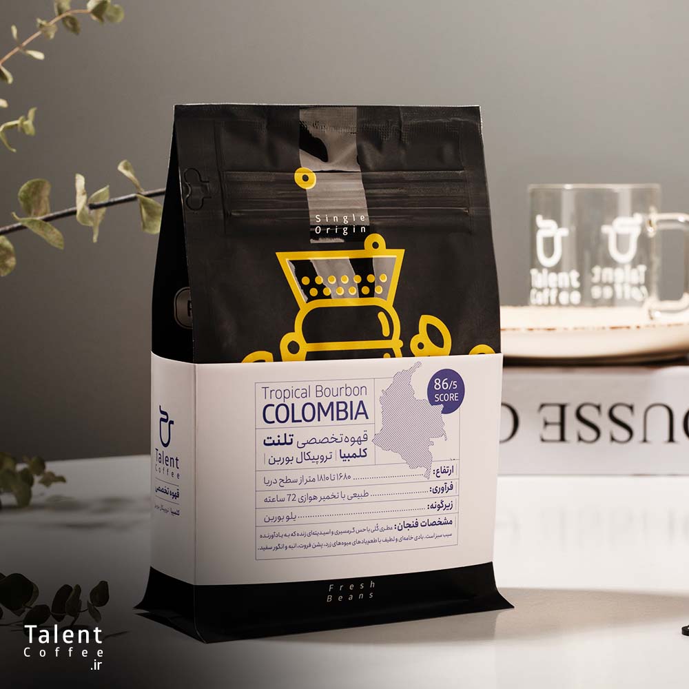 آشنایی با قهوه کلمبیا تروپیکال بوربن قهوه تلنت