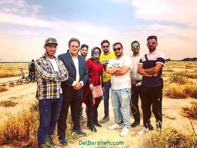 سارا خوئینی ها و هومن برق نورد پشت صحنه سریال آچمز