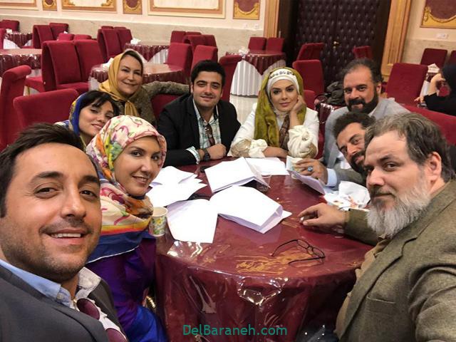 تمرین بازیگران سریال آچمز در پشت صحنه