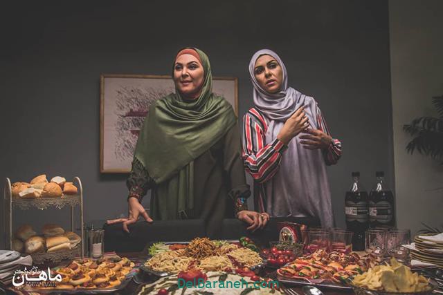 شیوا ابراهیمی در پشت صحنه سریال خانواده دکتر ماهان 