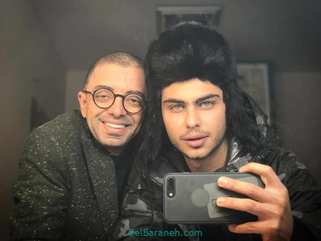 ارسلان قاسمی و فرزین محدث پشت صحنه سریال سلام آقای مدیر