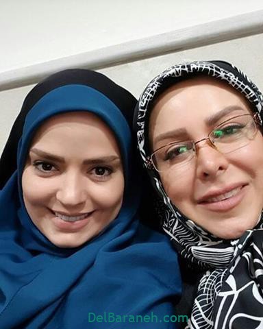 فلور نظری و سپیده خداوردی پشت صحنه سریال عروس تاریکی 