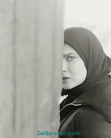 ساناز سعیدی پشت صحنه سریال عروس تاریکی 