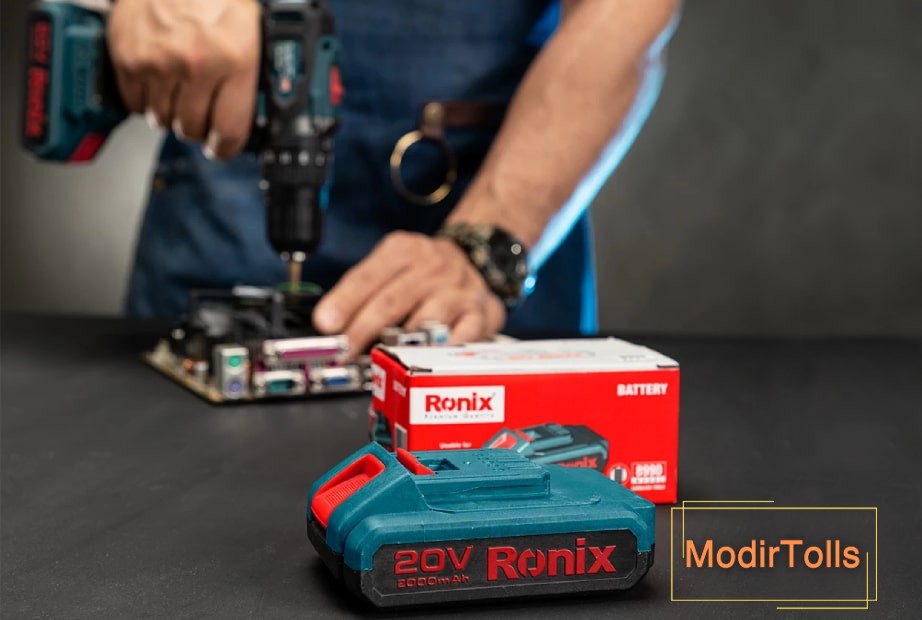 دریل شارژی رونیکس و باتری