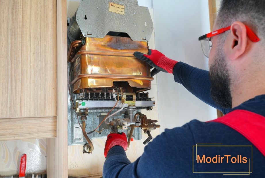 بازکردن پوسته آبگرمکن دیواری