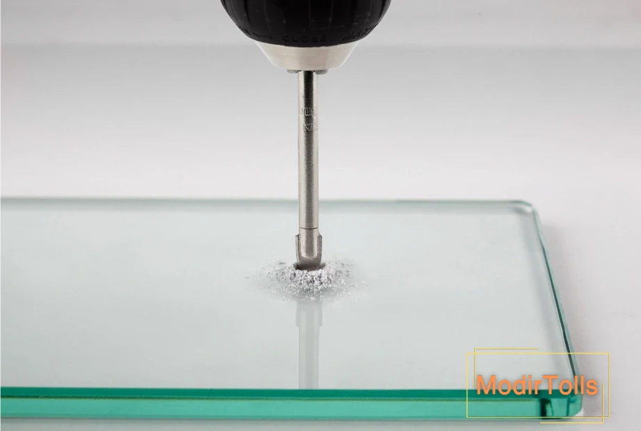 ایجاد سوراخ در شیشه با دریل