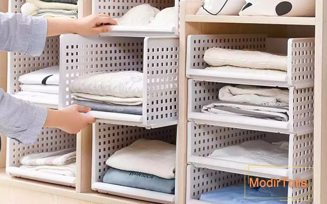 تصویری از تقسیم کننده داخل کمد دیواری و چیدمان داخل کمد دیواری