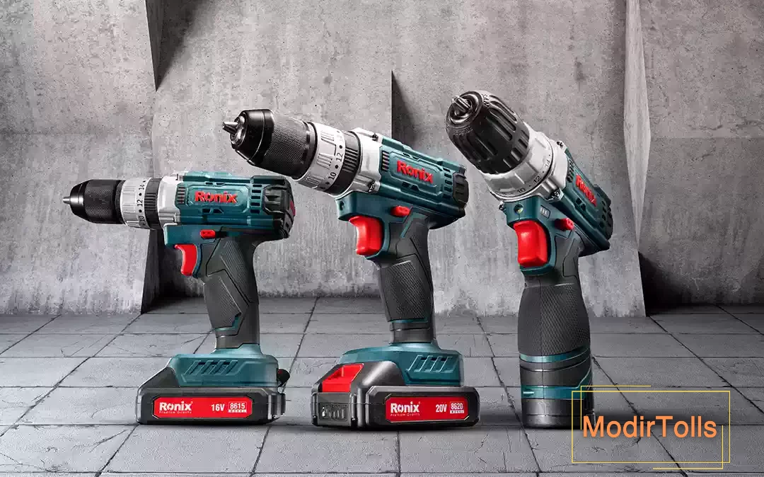 مجموعه‌ای از دریل‌های شارژی سری 86 رونیکس