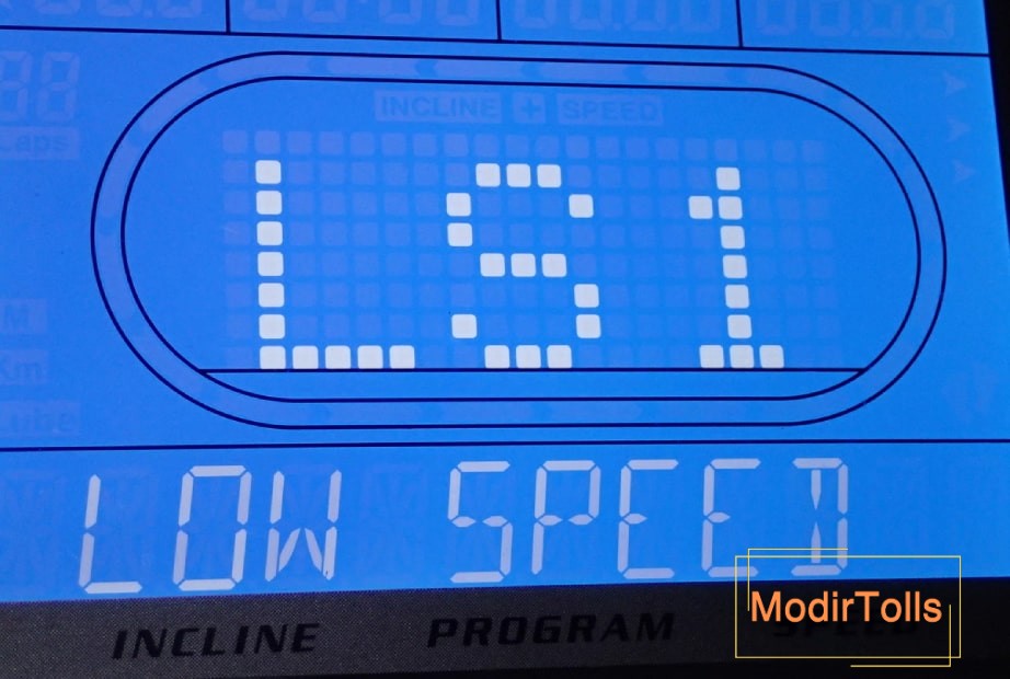 ظاهر شدن ارور در مانیتور تردمیل