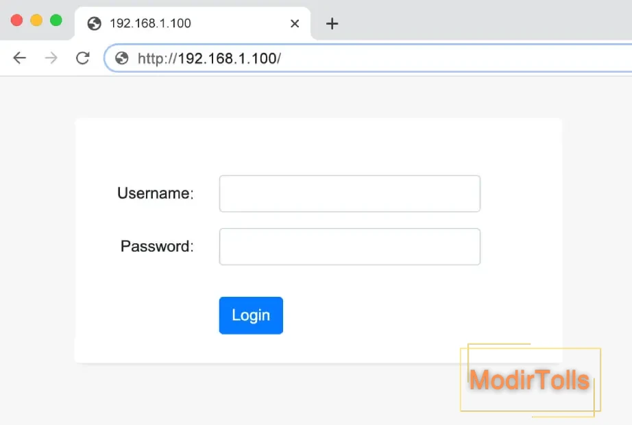 ورود به تنظیمات مودم با ۱۹۲.۱۶۸.۱.۱