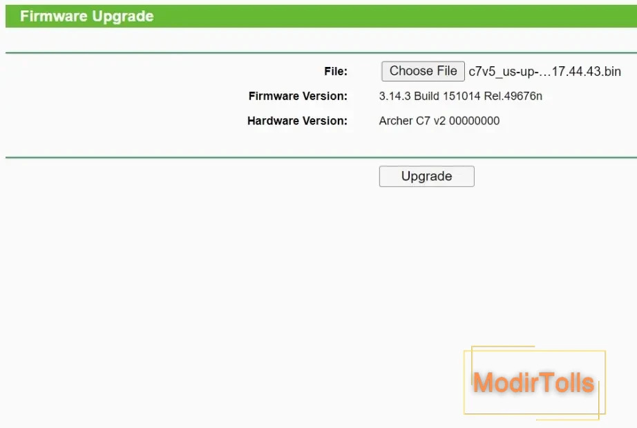 به روز رسانی فرمویر مودم