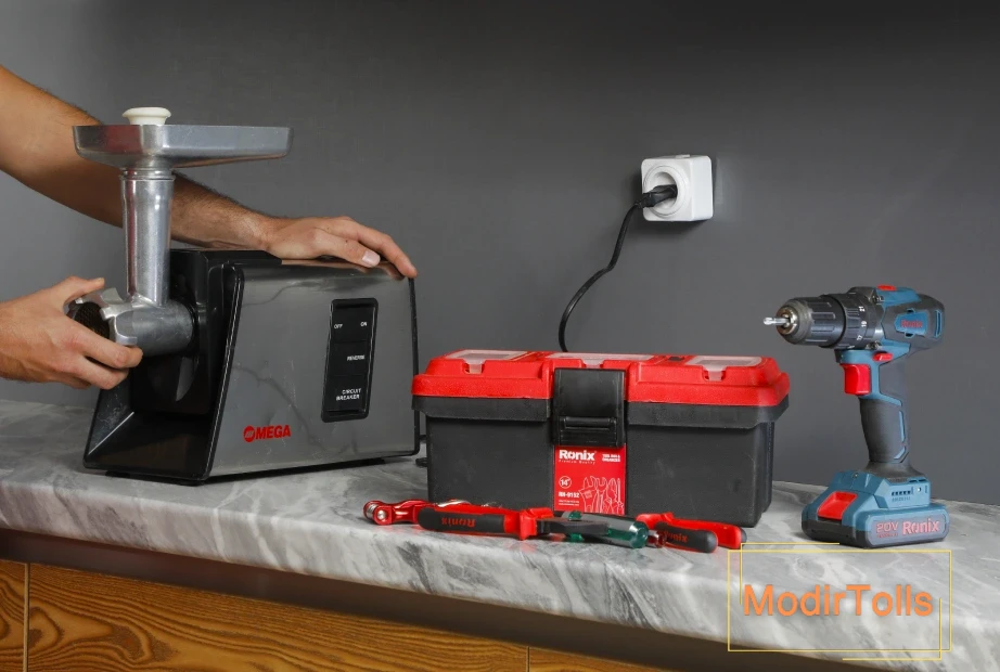 تعمیر چرخ گوشت با ابزار رونیکس