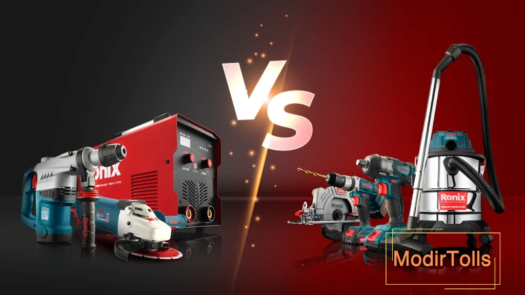 مقایسه ابزار شارژی و ابزار برقی