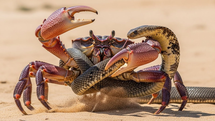 خرچنگ vs مار - مستند حیوانات جدید - حیات وحش - رازبقا آپارات