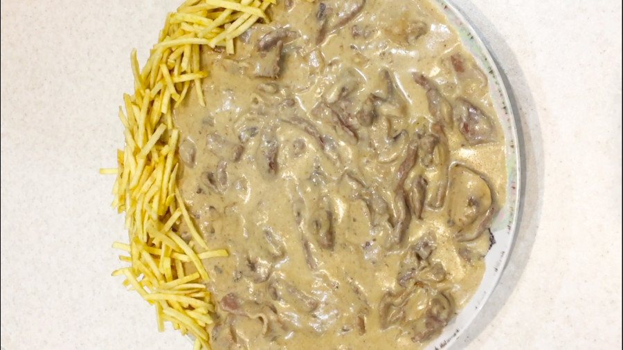 طرز تهیه بیف استراگانف ساده و خوشمزه مجلسی / آشپزی غذای ملل و ایرانی با هلن