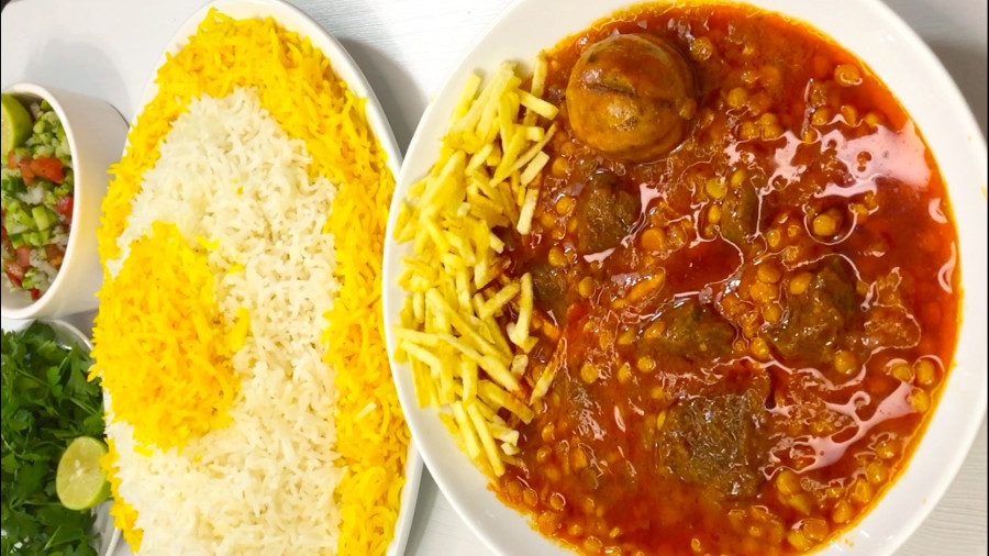 طرز تهیه خورشت قیمه مجلسی جا افتاده خوشمزه خانگی / قیمه رستورانی نذری آشپزی غذا